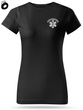 Koszulka damska T-shirt, kolor czarny nadruk odblaskowy FIZJOTERAPEUTA