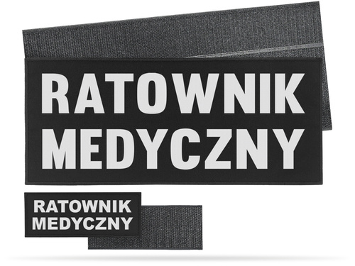 RATOWNIK MEDYCZNY zestaw naszywek odblaskowych