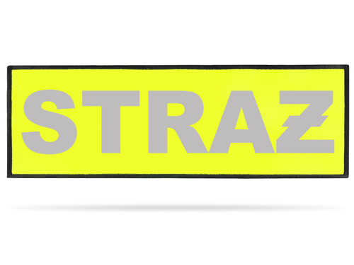 STRAŻ naszywka odblaskowa