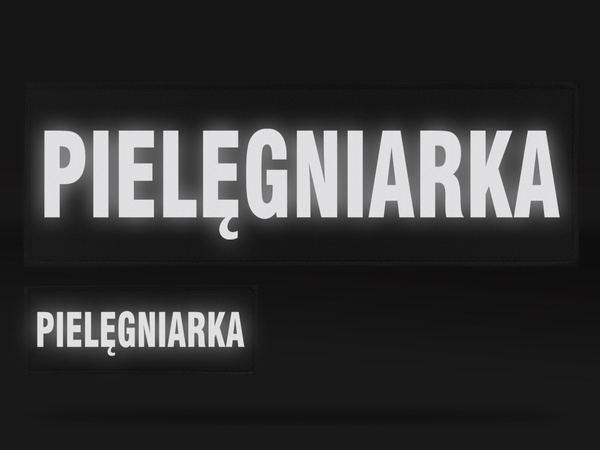 PIELĘGNIARKA zestaw naszywek odblaskowych