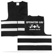 Operator drona 2 kamizelka odblaskowa siatka czarna