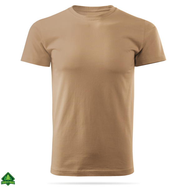 Zestaw bawełnianych koszulek gładkich PIASKOWYCH - 3 PAK