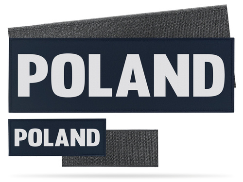 POLAND zestaw emblematów odblaskowych