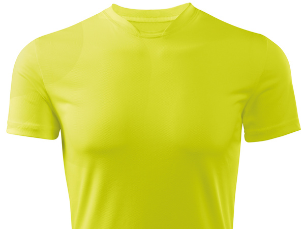 Termoaktywna koszulka szybkoschnąca męska - kolor żółty neonowy