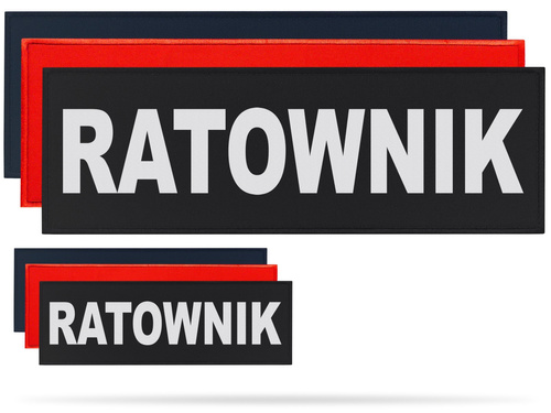RATOWNIK zestaw naszywek odblaskowych