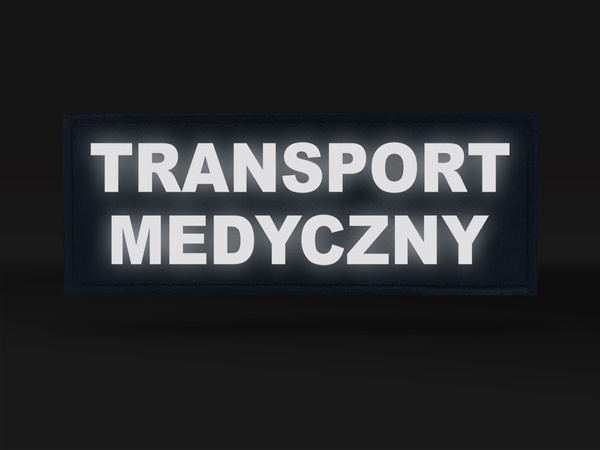TRANSPORT MEDYCZNY emblemat odblaskowy