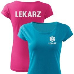 LEKARZ + ESKULAP koszulka z nadrukiem