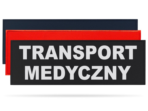 TRANSPORT MEDYCZNY naszywka odblaskowa