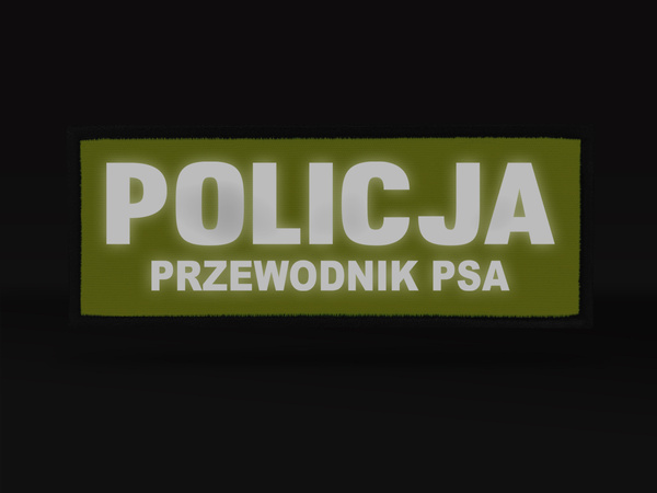 POLICJA PRZEWODNIK PSA naszywka odblaskowa