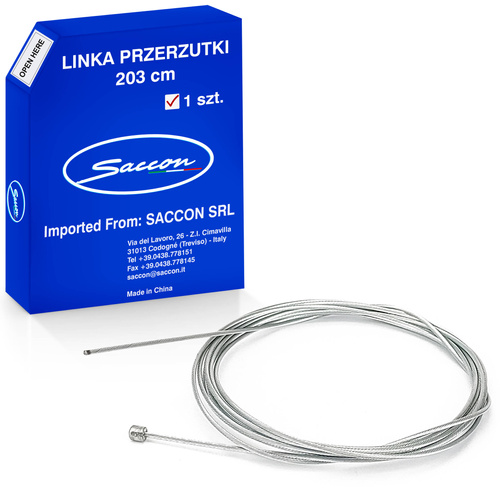 Stalowa linka do przerzutki SACCON - 203 cm
