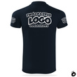 Termoaktywna męska koszulka polo z własnym nadrukiem - kolor granatowy