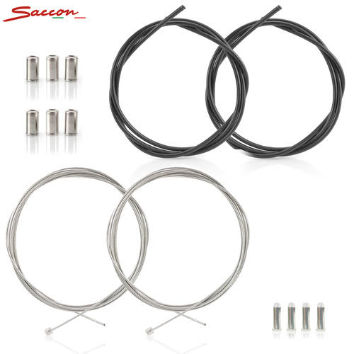 Zestaw linka z pancerzem i końcówkami do PRZERZUTKI PRZEDNIEJ I TYLNEJ