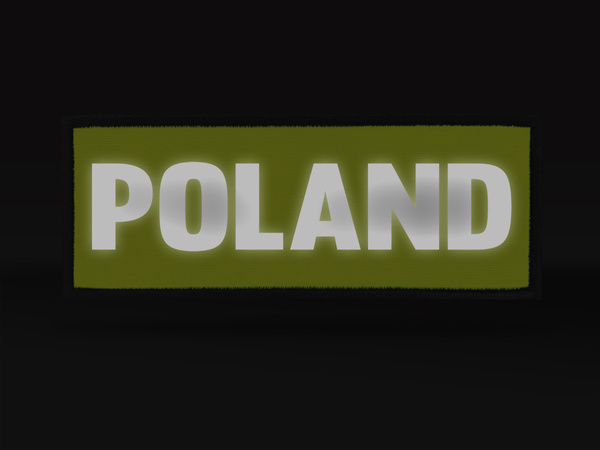 POLAND naszywka odblaskowa