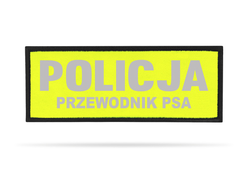 POLICJA PRZEWODNIK PSA naszywka odblaskowa