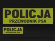 POLICJA PRZEWODNIK PSA zestaw naszywek odblaskowych