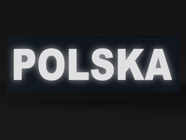 POLSKA naszywka odblaskowa 