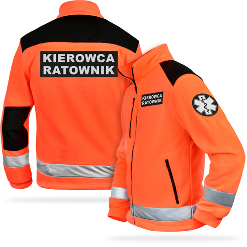 Bluza polarowa z emblematami KIEROWCA RATOWNIK