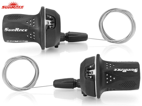 Komplet manetek SunRace Twist Shifters do napędu 3x8