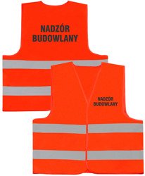 NADZÓR BUDOWLANY kamizelka odblaskowa