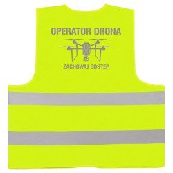 Operator drona 3 kamizelka odblaskowa żółta neonowa