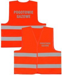 POGOTOWIE GAZOWE kamizelka odblaskowa