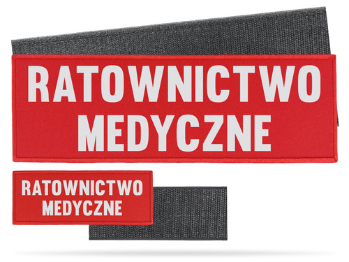 RATOWNICTWO MEDYCZNE zestaw naszywek odblaskowych