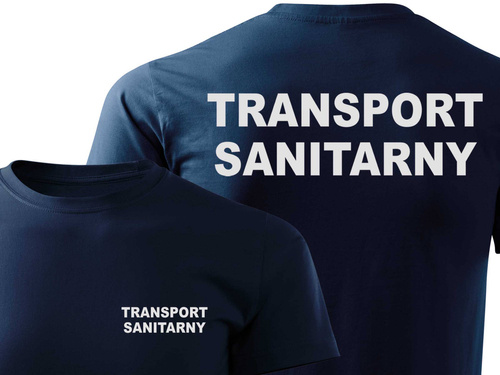 TRANSPORT SANITARNY koszulka z nadrukiem