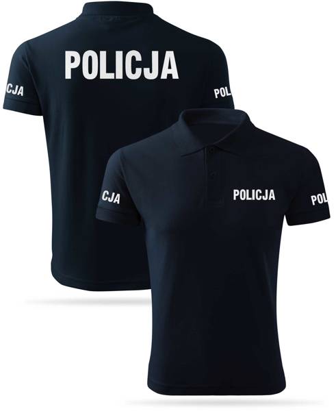 Bawełniana koszulka polo POLICJA