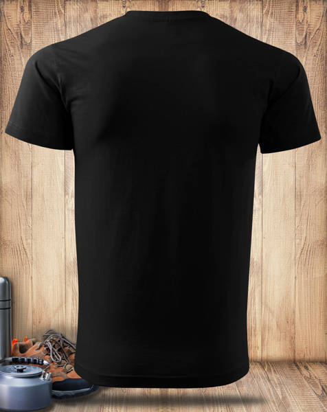 Czarna koszulka T-shirt nadruk PANORAMA TATR