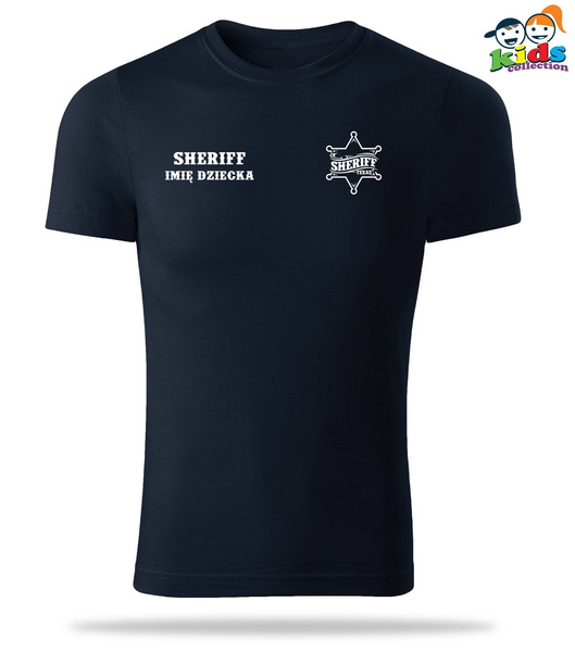 Dziecięca koszulka - nadruk SHERIFF i imię dziecka