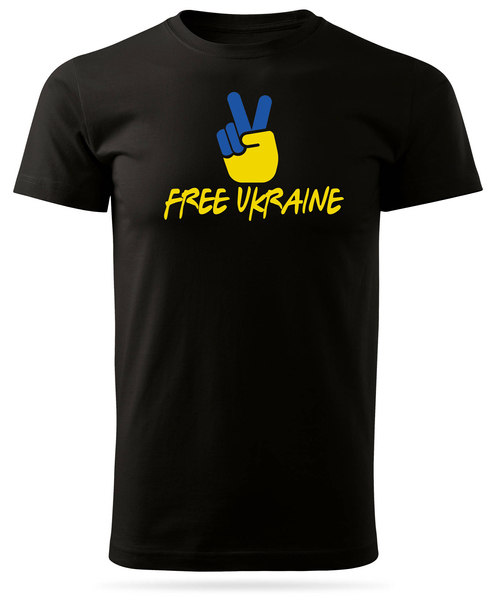 Koszulka T-shirt nadruk: FREE UKRAINE
