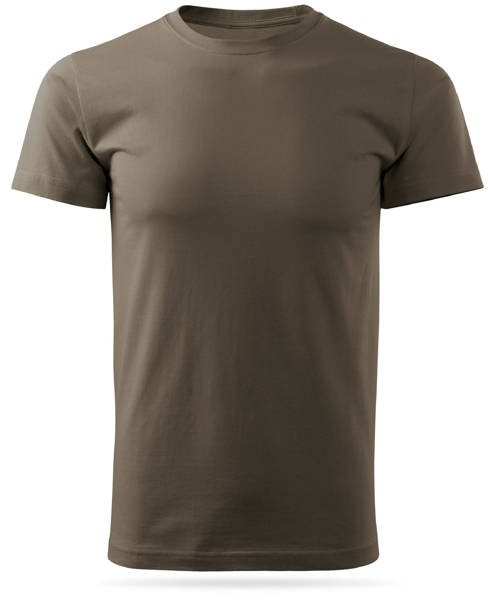 Koszulka T-shirt z własnym nadrukiem - brązowa