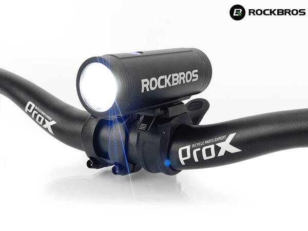 Lampka rowerowa na przód ROCKBROS R1-400 - 400lm - USB