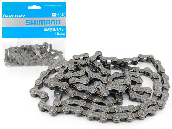 Łańcuch rowerowy SHIMANO CN-HG40 do napędu 6/7/8 rz.114 ogniw