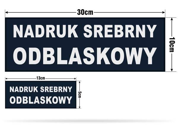 OCHRONA zestaw emblematów odblaskowych