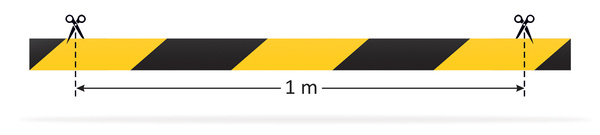 Odblaskowa taśma samoprzylepna żółto-czarna 2,5 cm