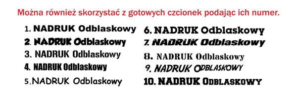 Opaska odblaskowa indywidualny nadruk 10 cm żółta