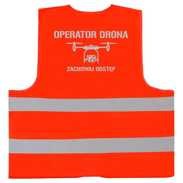 Operator drona 1 kamizelka odblaskowa pomarańczowa