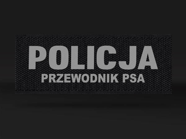 POLICJA PRZEWODNIK PSA emblemat odblaskowy