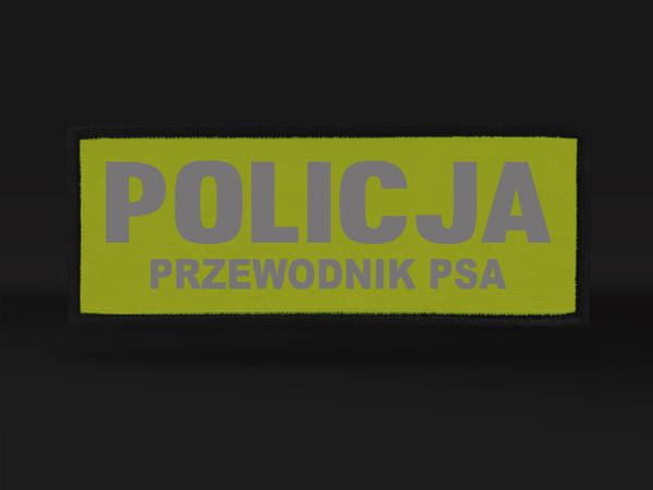 POLICJA PRZEWODNIK PSA naszywka odblaskowa