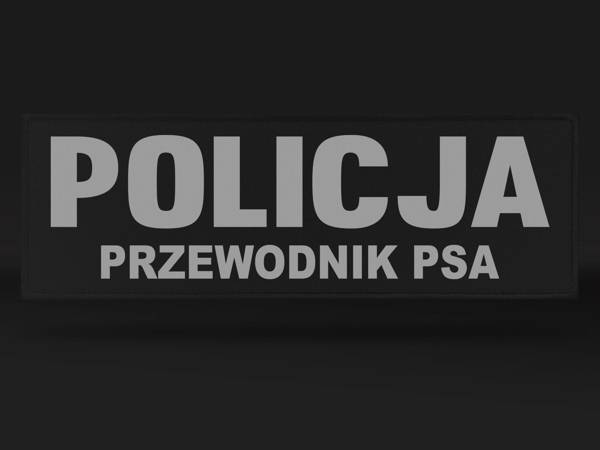 POLICJA PRZEWODNIK PSA naszywka odblaskowa