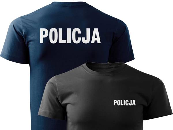 POLICJA koszulka z nadrukiem