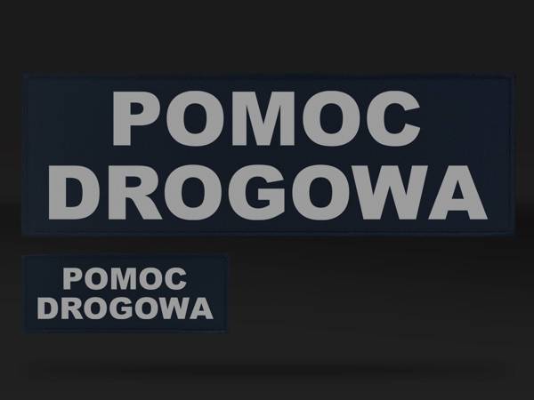 POMOC DROGOWA zestaw naszywek odblaskowych