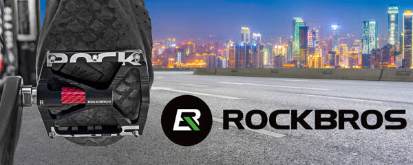 Pedały rowerowe platformowe ROCKBROS K307T - aluminium + piny