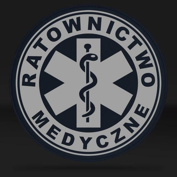 RATOWNICTWO MEDYCZNE emblemat odblaskowy 