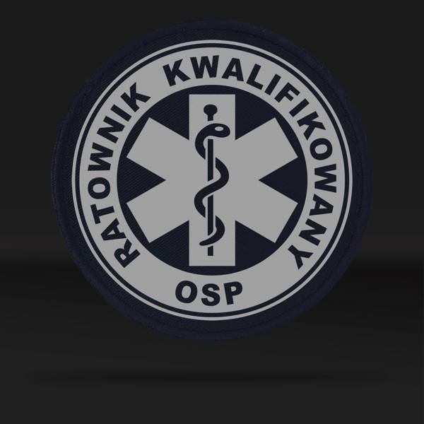 RATOWNIK KWALIFIKOWANY OSP emblemat odblaskowy 