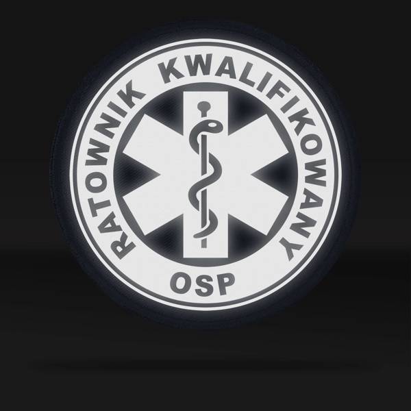 RATOWNIK KWALIFIKOWANY OSP emblemat odblaskowy 