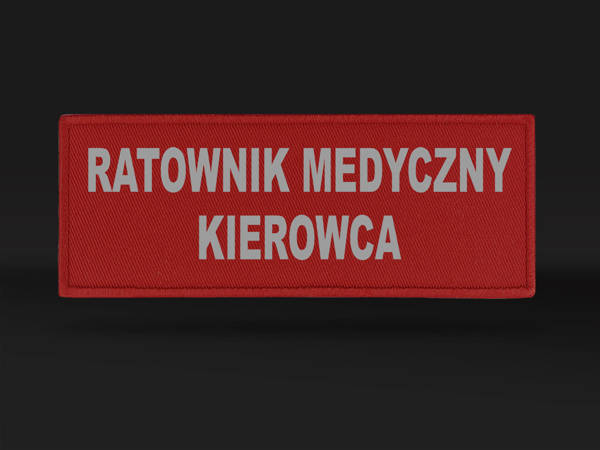 RATOWNIK MEDYCZNY KIEROWCA naszywka odblaskowa