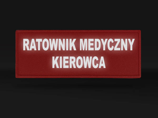 RATOWNIK MEDYCZNY KIEROWCA naszywka odblaskowa