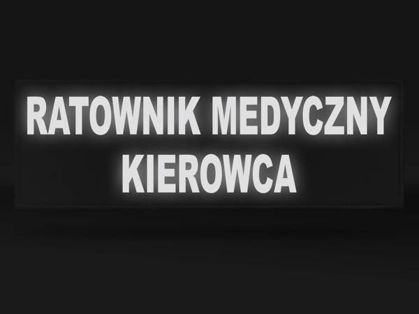 RATOWNIK MEDYCZNY KIEROWCA naszywka odblaskowa